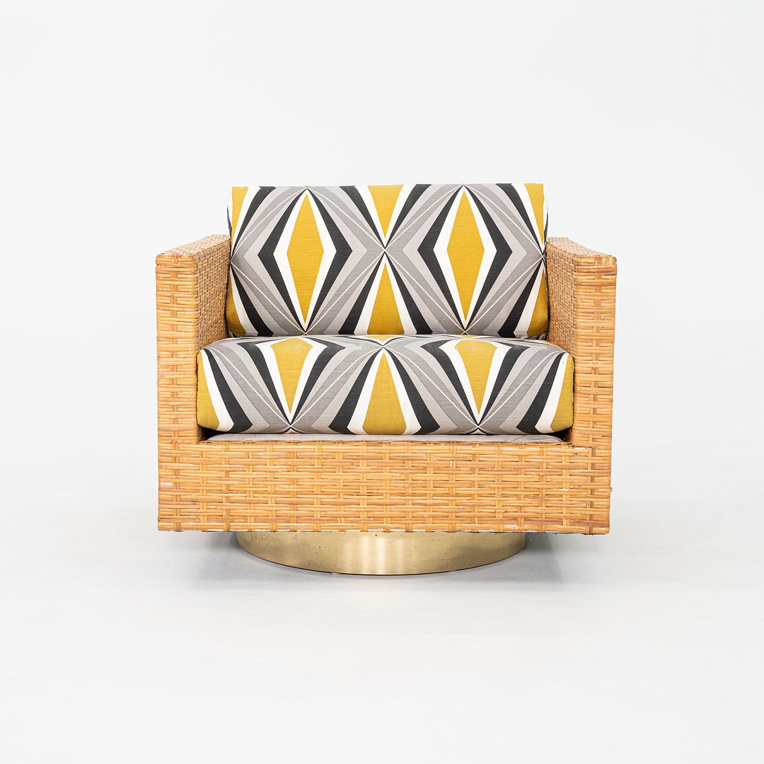 Rattan Cube Swivel Chairs