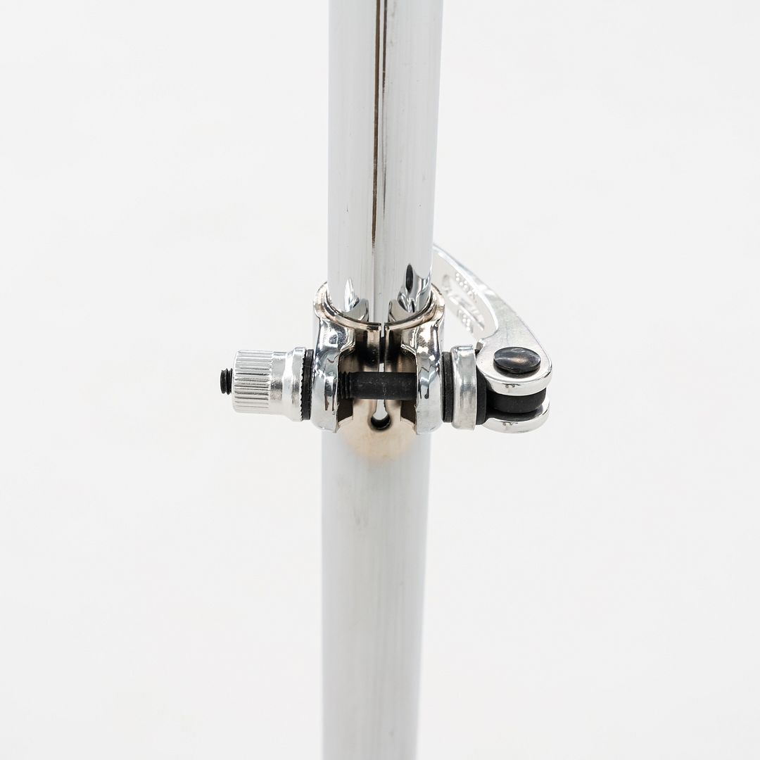 Chromed Steel and Glass Side Table
