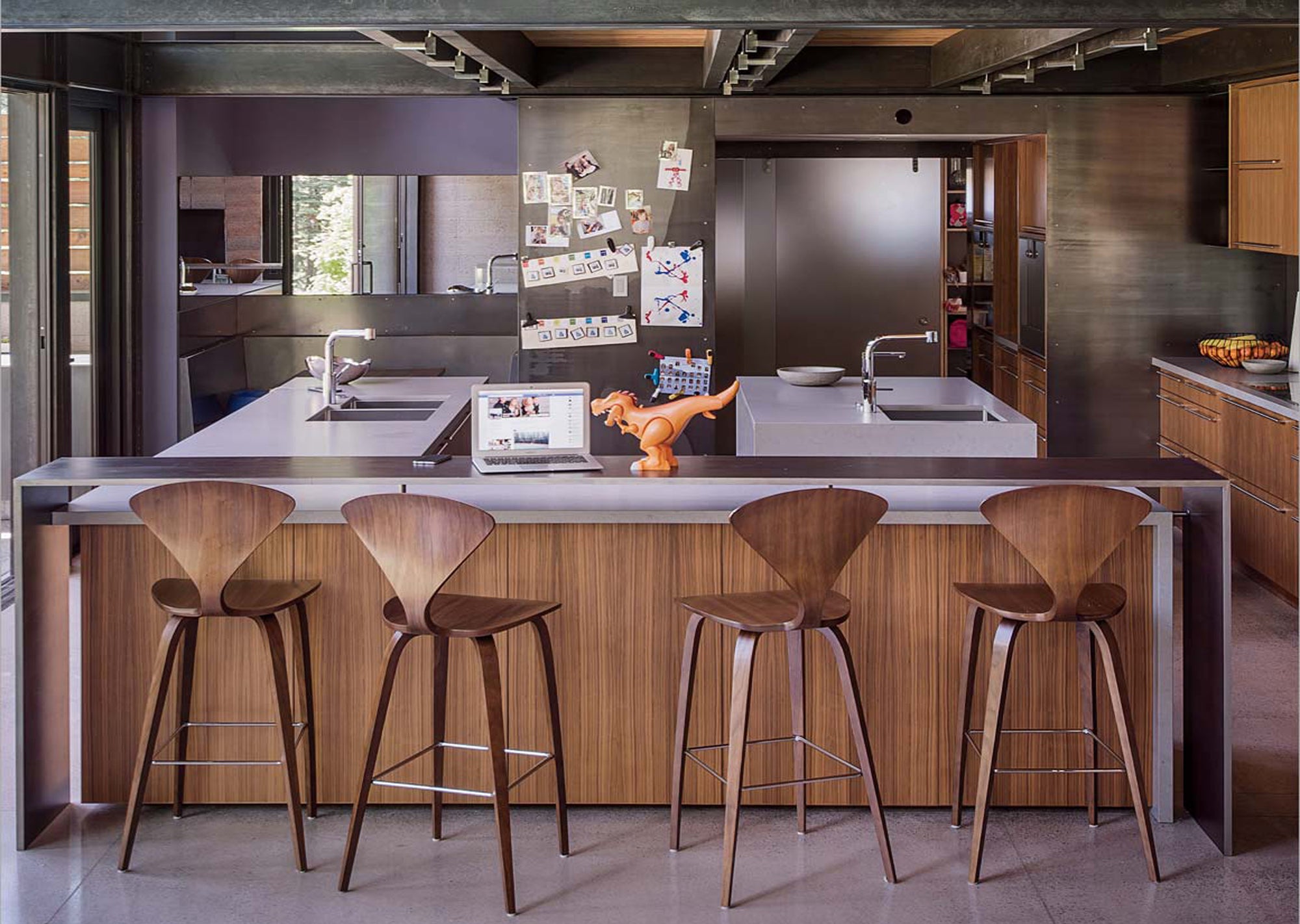 Cherner Wood Bar and Counter Chair