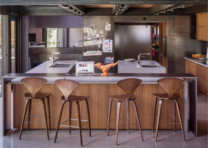 Cherner Wood Bar and Counter Chair