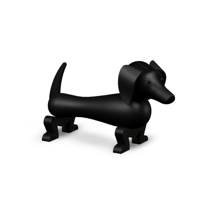 Dog — Dark Stained Oak