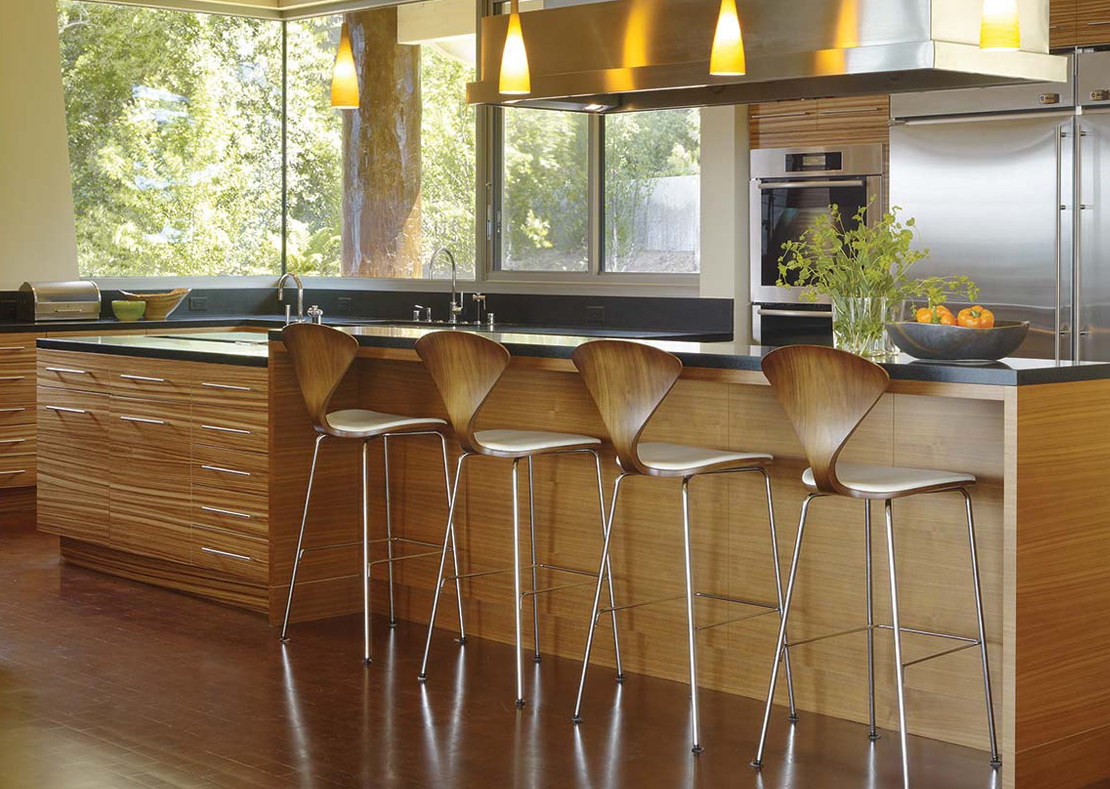 Cherner Metal Base Bar Stool