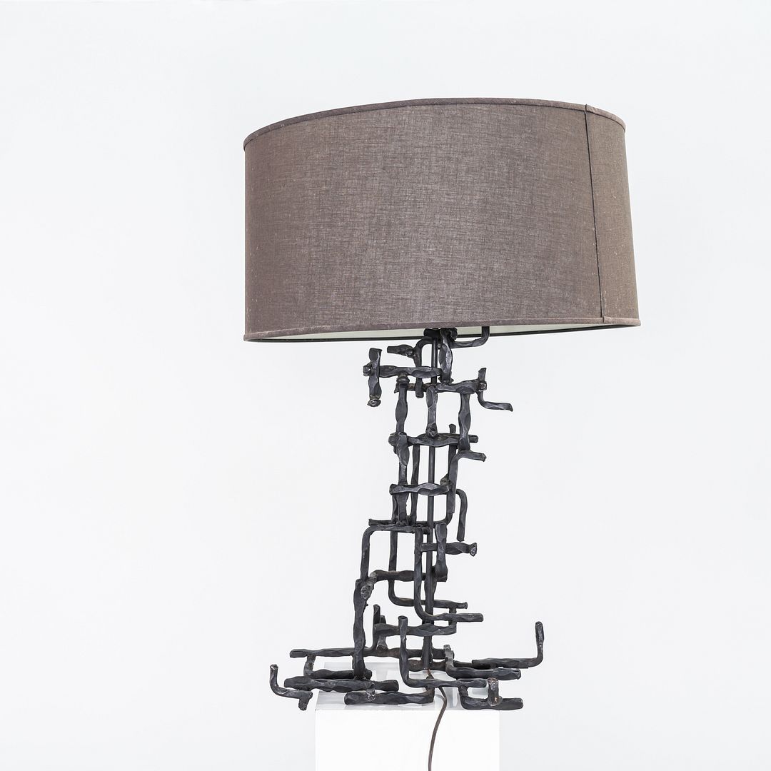Sculptural Steel Lamp