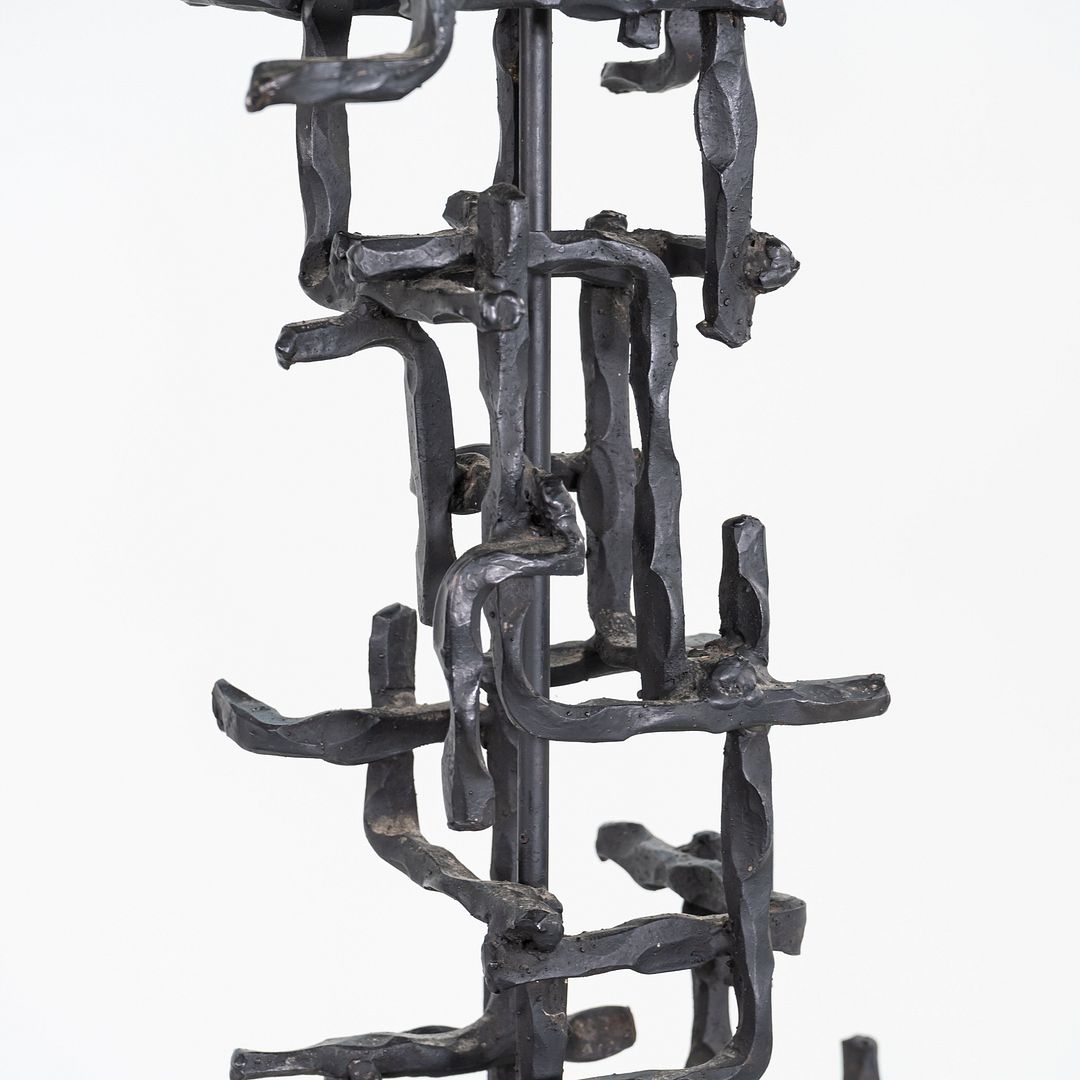 Sculptural Steel Lamp