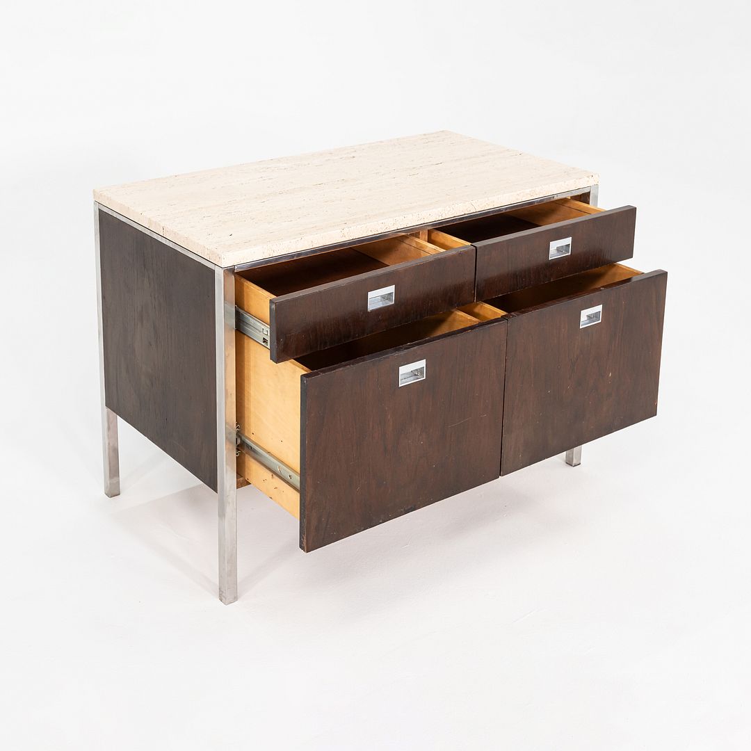 Walnut 2-Position Credenza