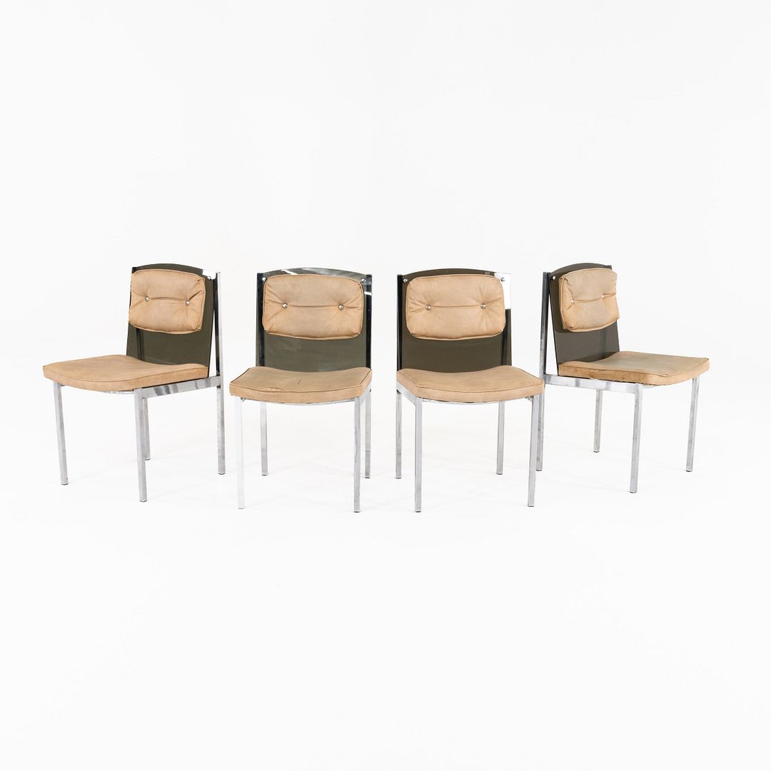 Smoked Lucite Dining Chair