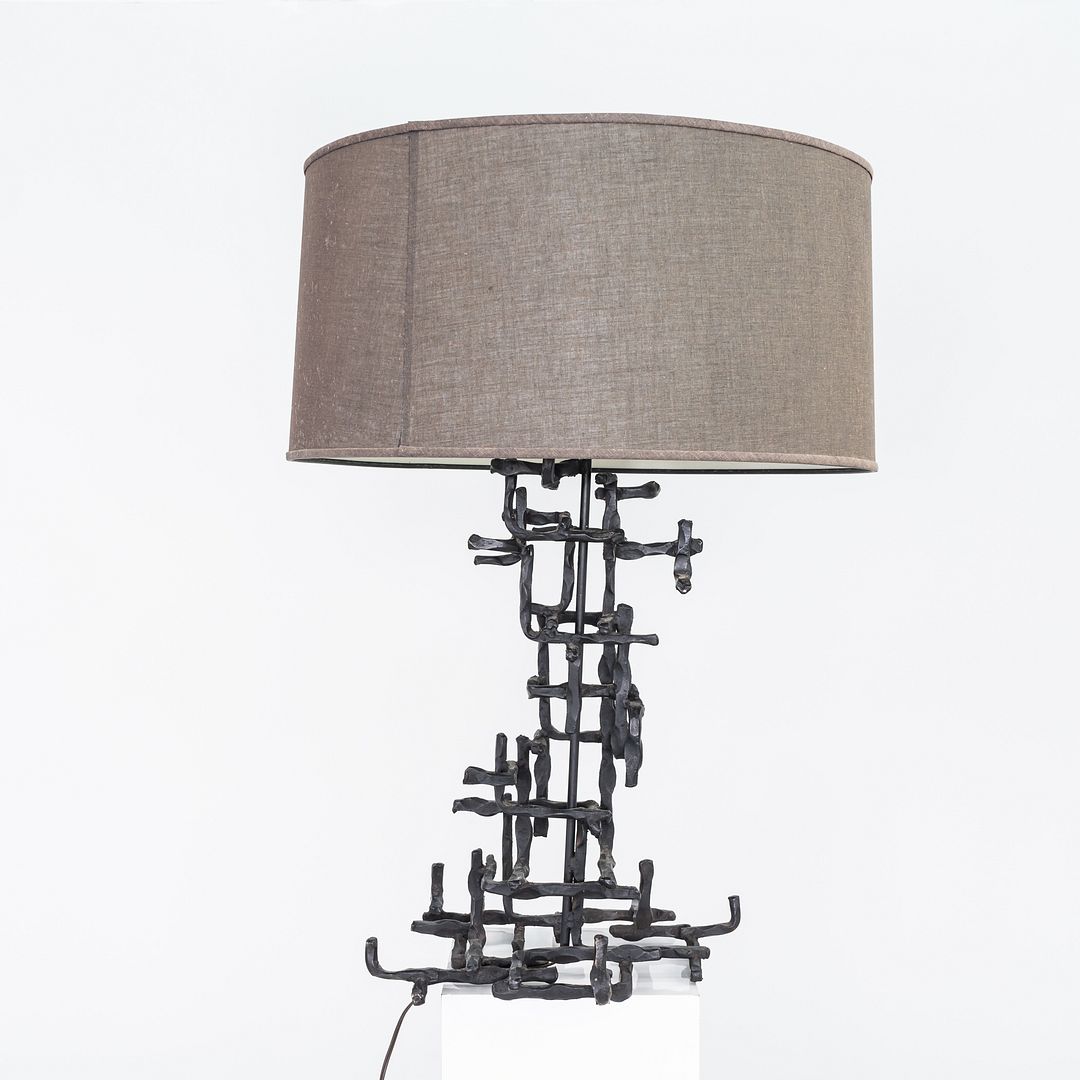 Sculptural Steel Lamp