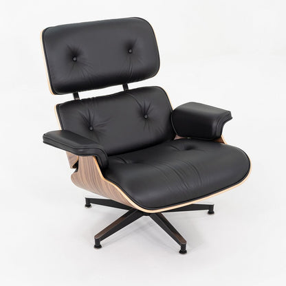 Tall Eames Lounge Chair and Ottoman, Model 670 and 671
