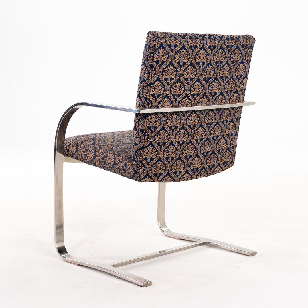 Miesian Influenced Flat Bar Cantilever Chair