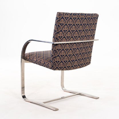 Miesian Influenced Flat Bar Cantilever Chair