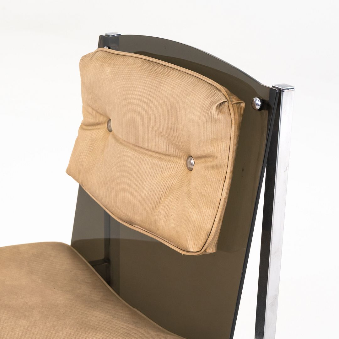 Smoked Lucite Dining Chair