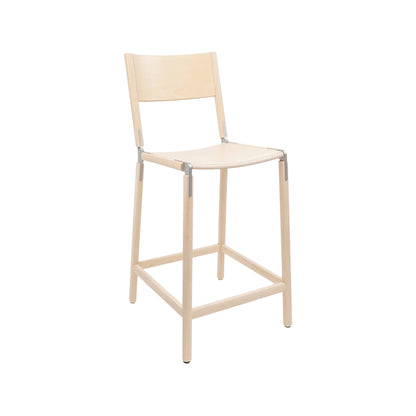 Backed Counter Stool — Linden — Wood