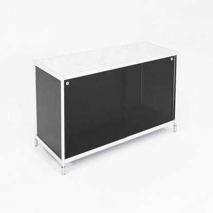 Marble, Aluminum and Glass Cabinet