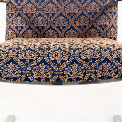 Miesian Influenced Flat Bar Cantilever Chair