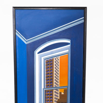 Framed Cityscape Painting