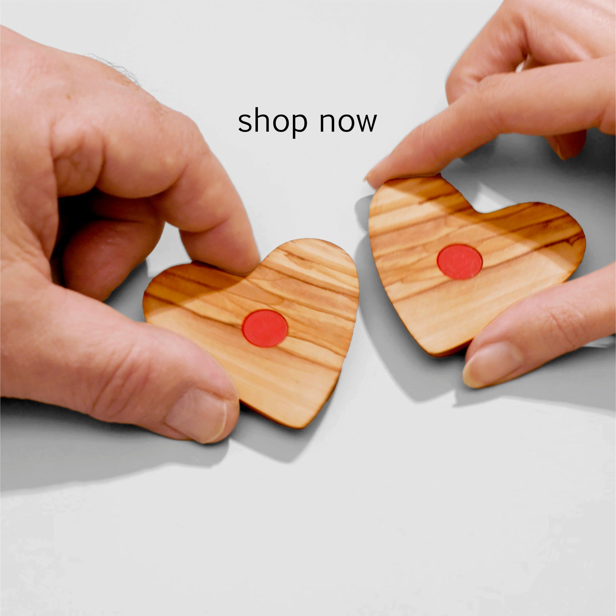 The Magnetic Olive Wood Heart