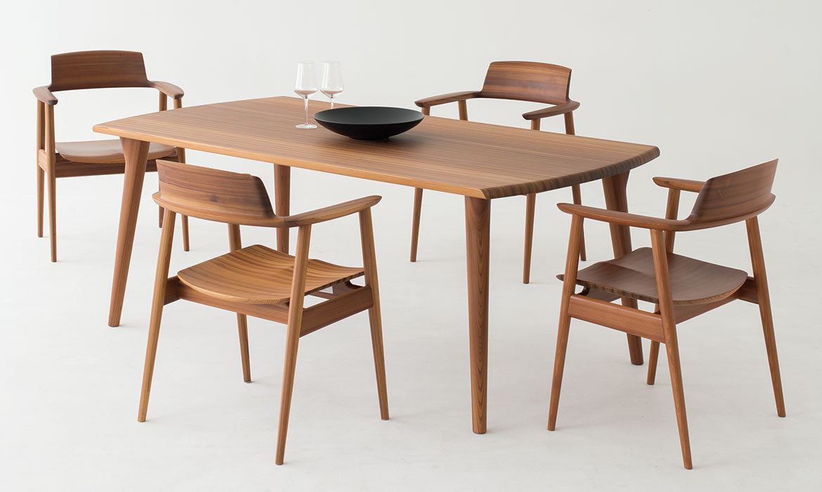 Kisaragi Arm Chair — Wood Seat