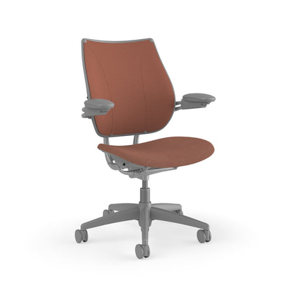 Liberty Task Chair With Upholstered Back — Adjustable Duron Arms