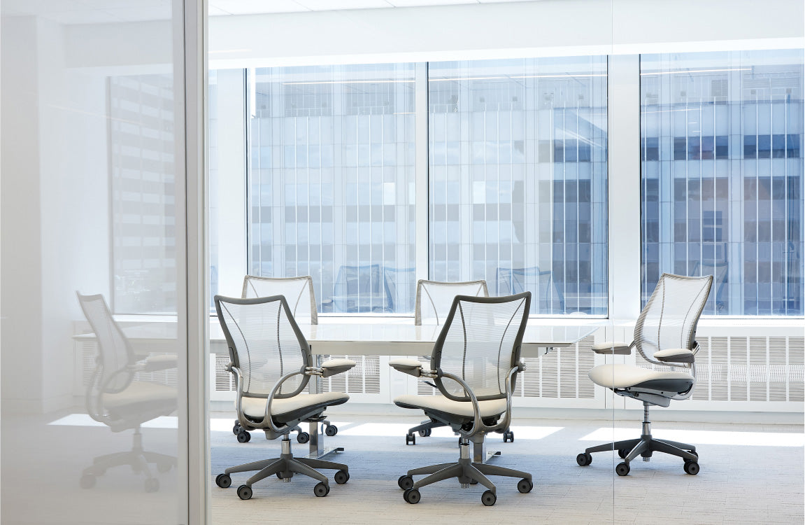 Liberty Task Chair With Upholstered Back — Adjustable Duron Arms