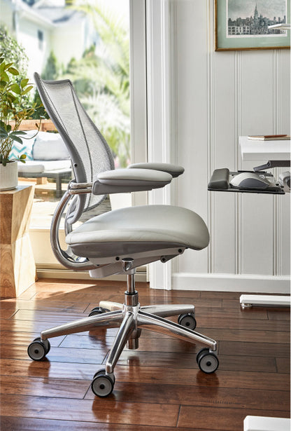 Liberty Task Chair With Upholstered Back — Adjustable Duron Arms