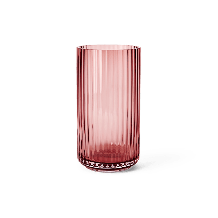 Lyngby Porcelaen Vase — Burgundy