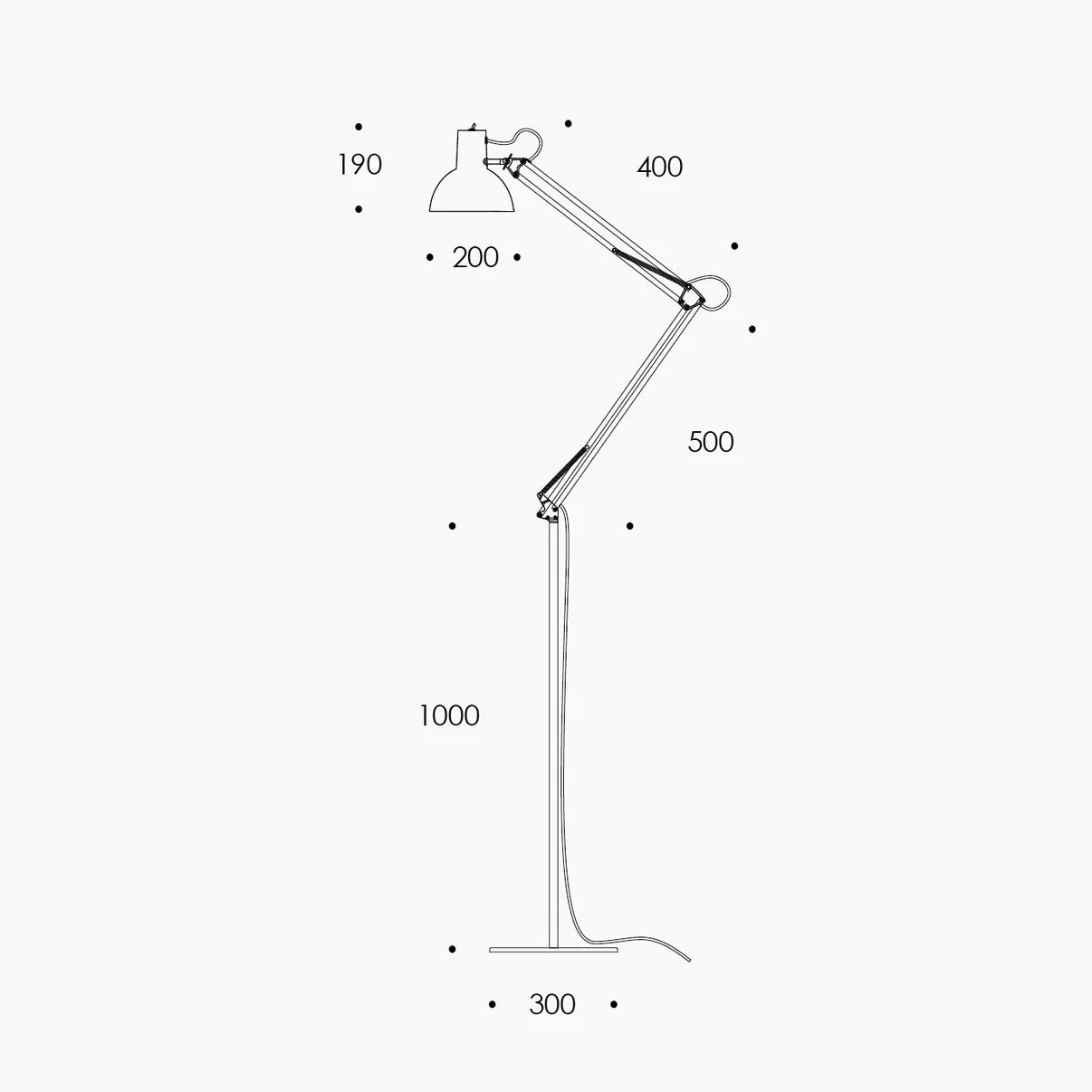 Spring Balanced Floor Lamp