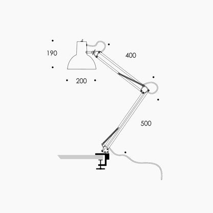 Spring Balanced Clamp Lamp