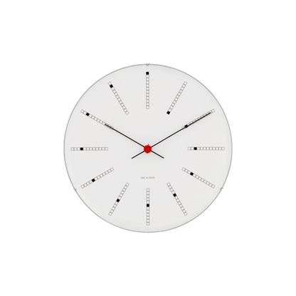 Arne Jacobsen Bankers Wall Clock — Small White