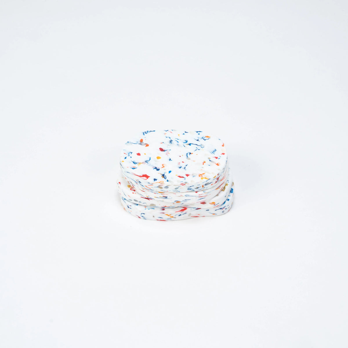Flat Plastic Coaster — Set of 4