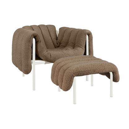 Puffy Lounge Chair and Ottoman