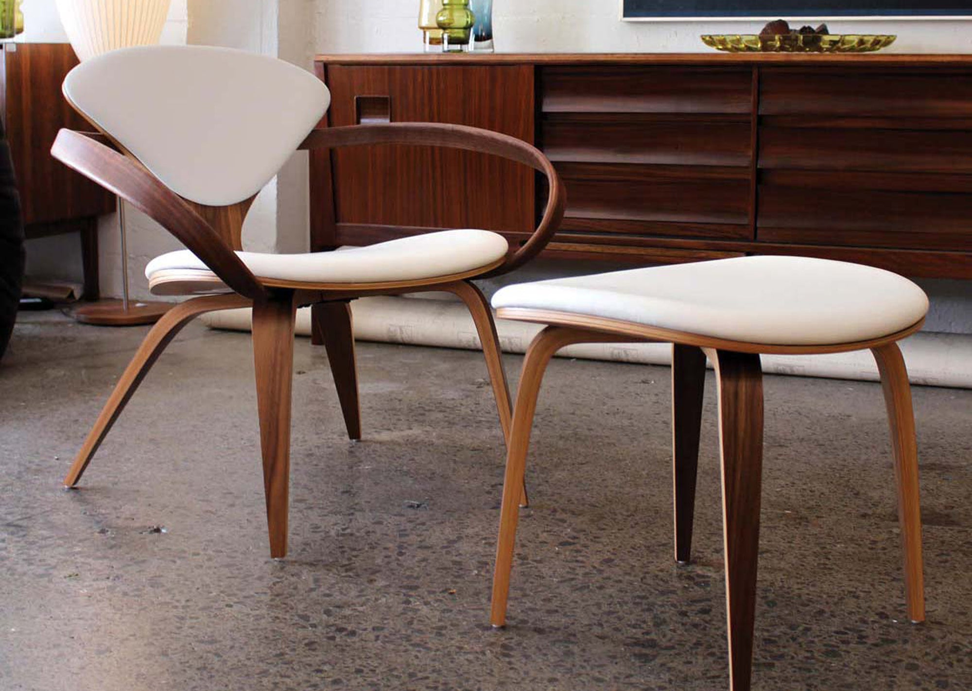 Cherner Ottoman with Seat Pad