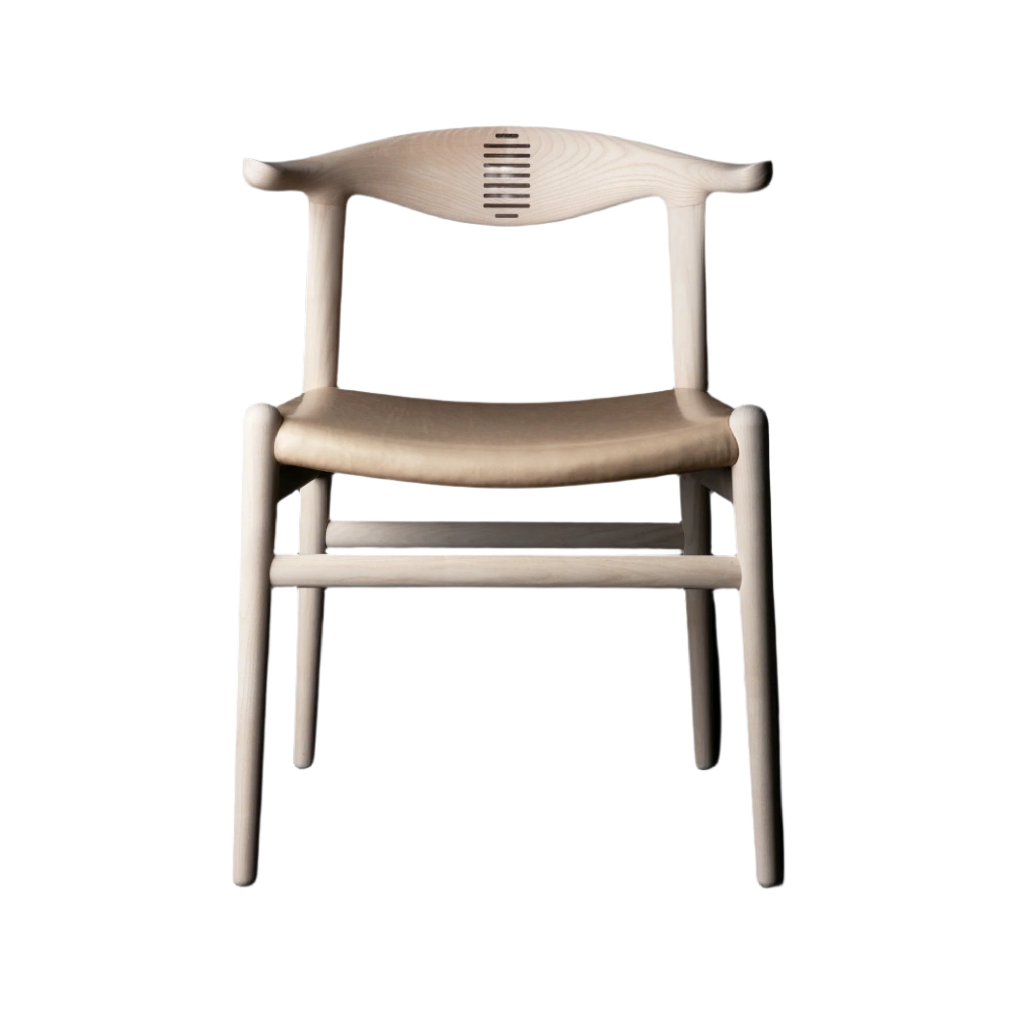 PP505 Cow Horn Chair — Leather