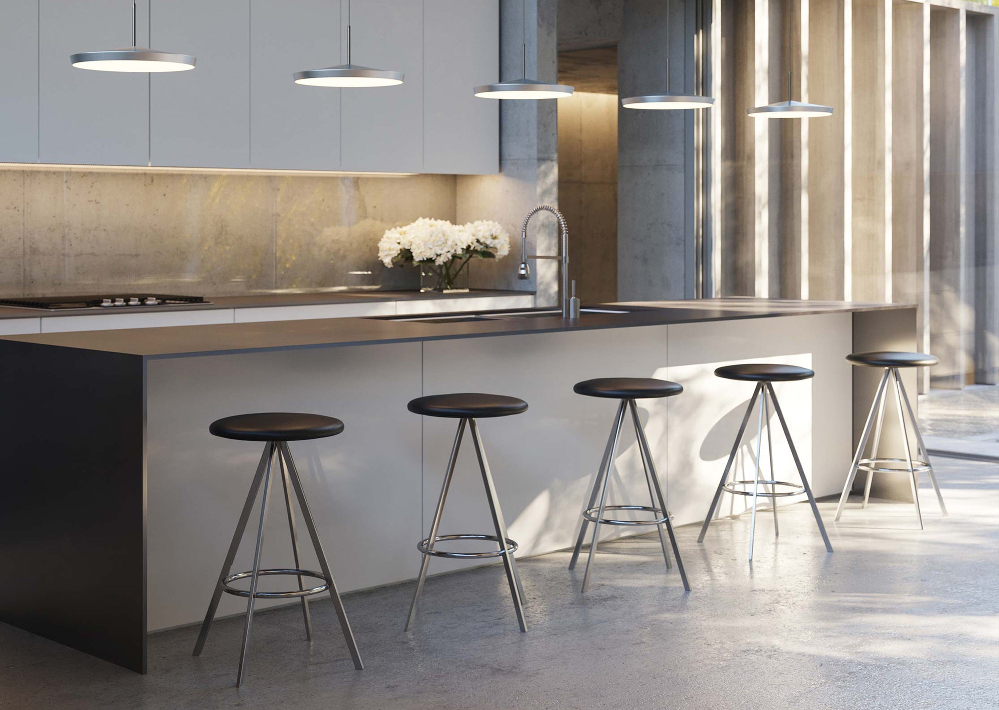 Quad-Space Counter and Bar Stool