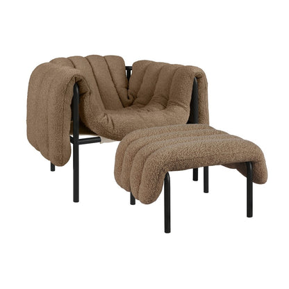 Puffy Lounge Chair and Ottoman