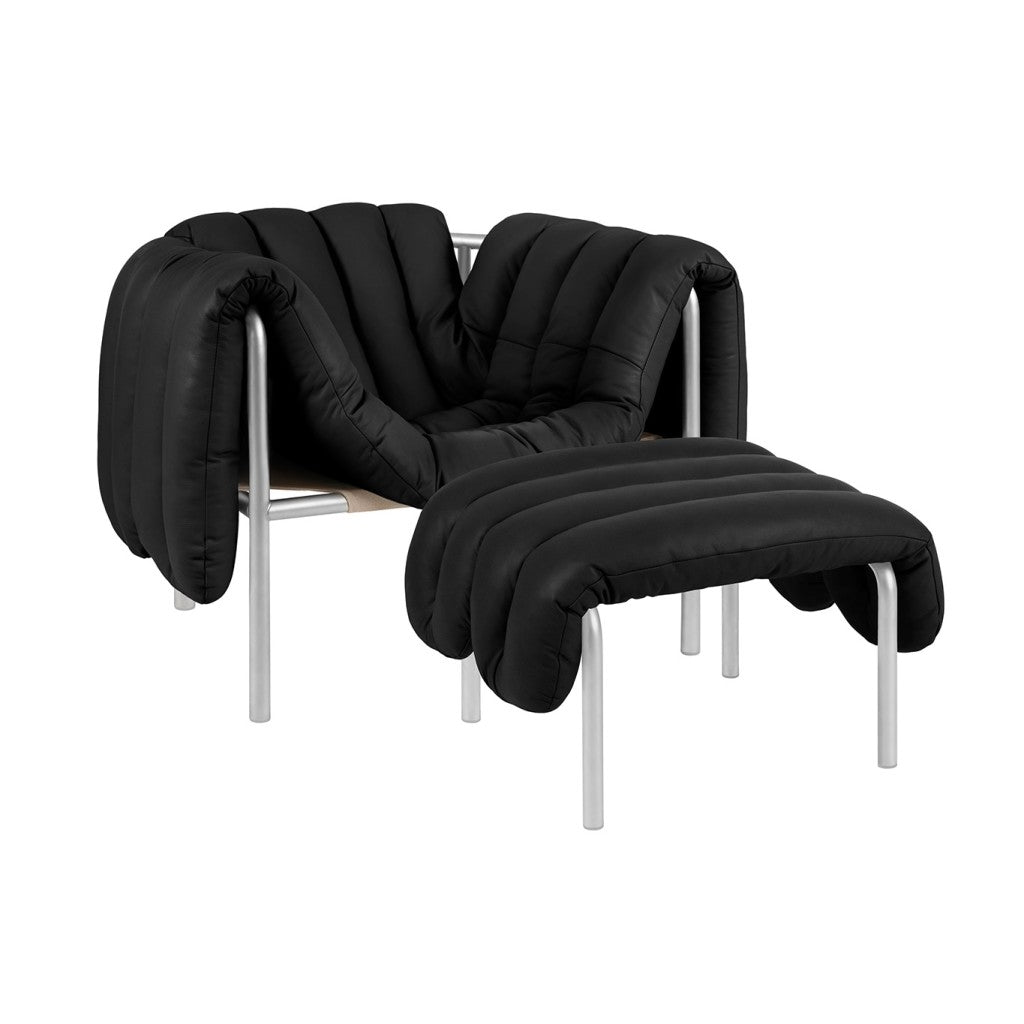 Puffy Lounge Chair and Ottoman