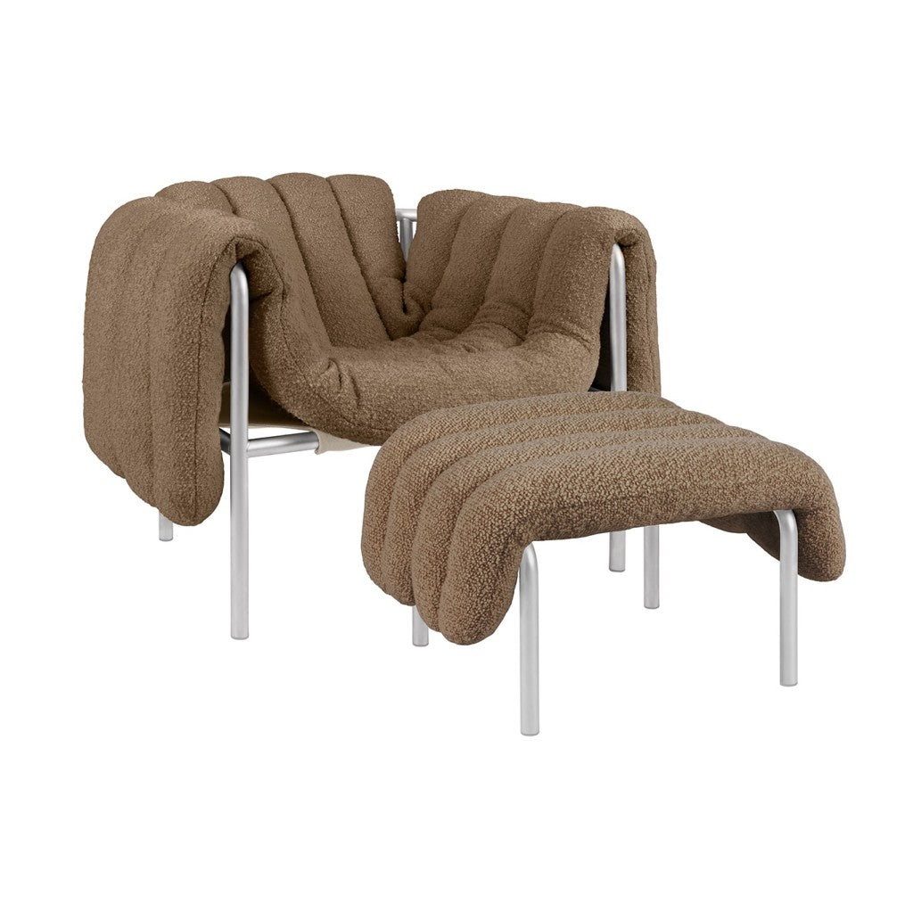 Puffy Lounge Chair and Ottoman
