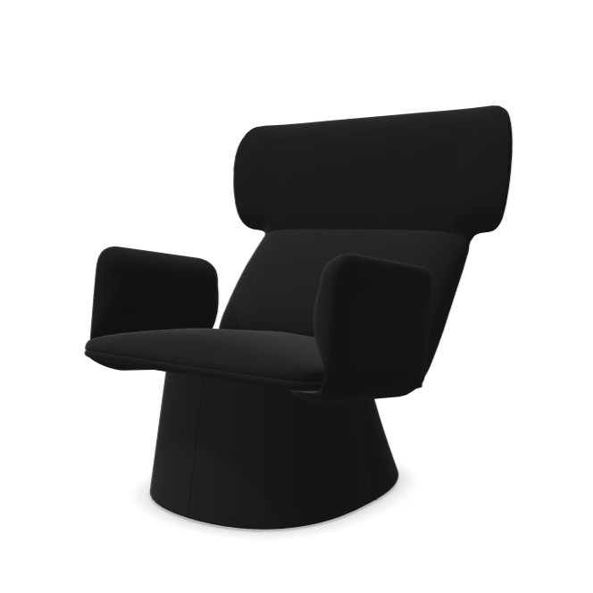 Elle Wing Armchair — Upholstered Base