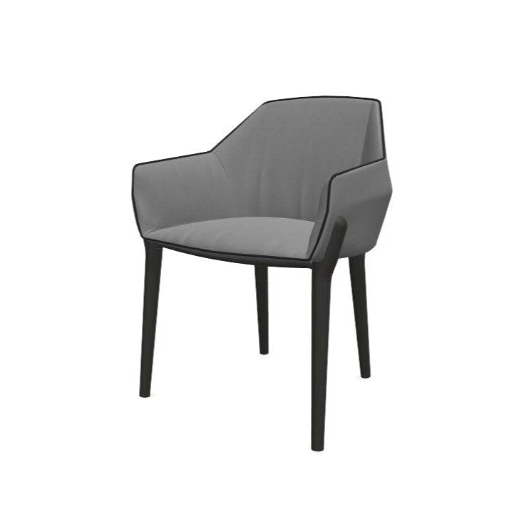 Nido Quilted Dining Chair — Wooden Legs and Piping