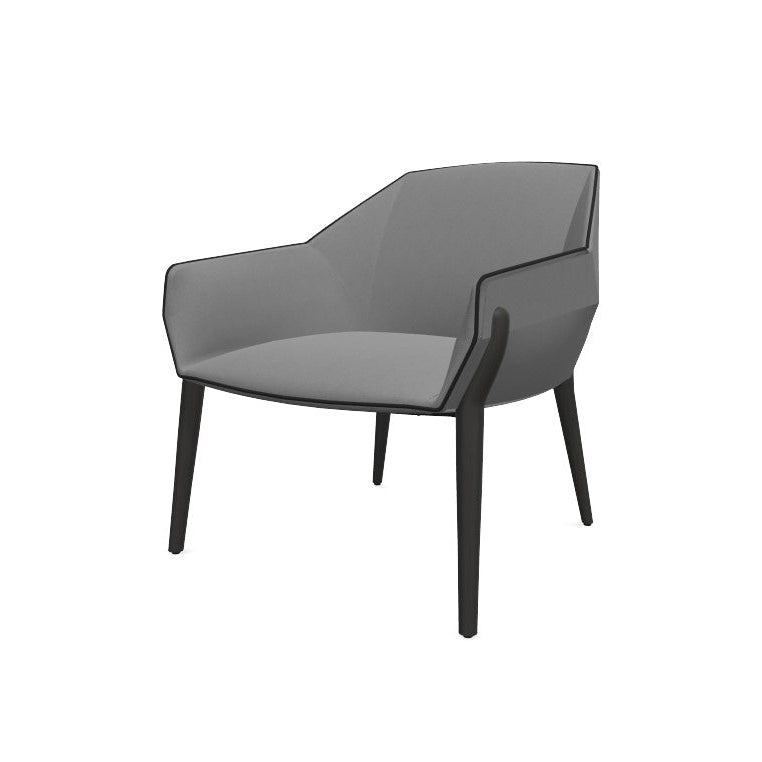 Nido Small Armchair — Wooden Legs and Piping