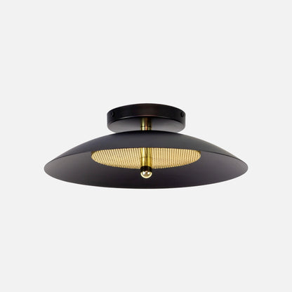 Signal Flush Mount — Black & Brass