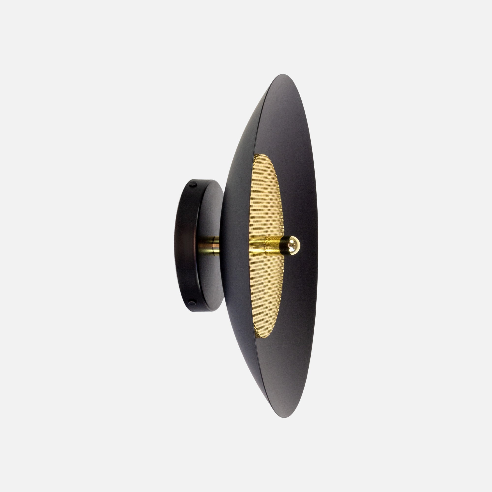 Signal Wall Sconce — Black & Brass