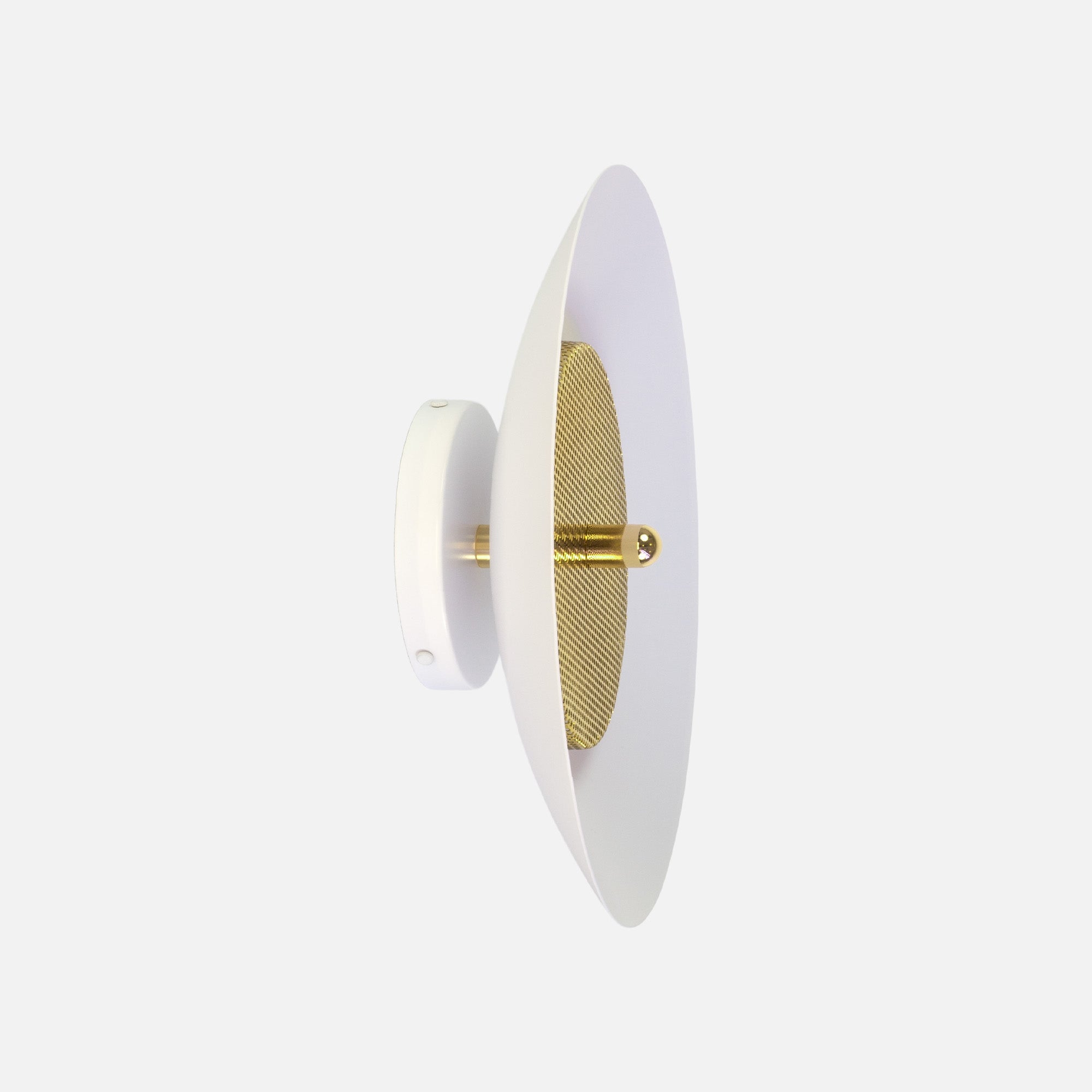 Signal Wall Sconce — White & Brass