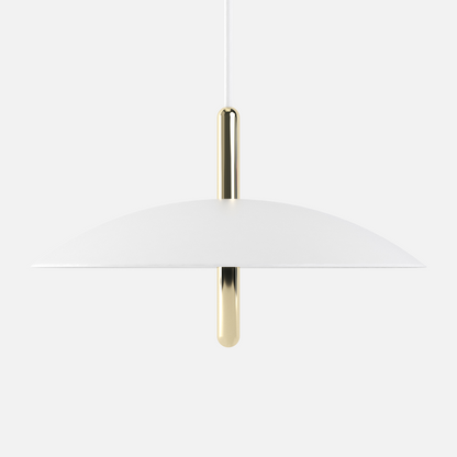 Signal Pendant Light — White & Brass