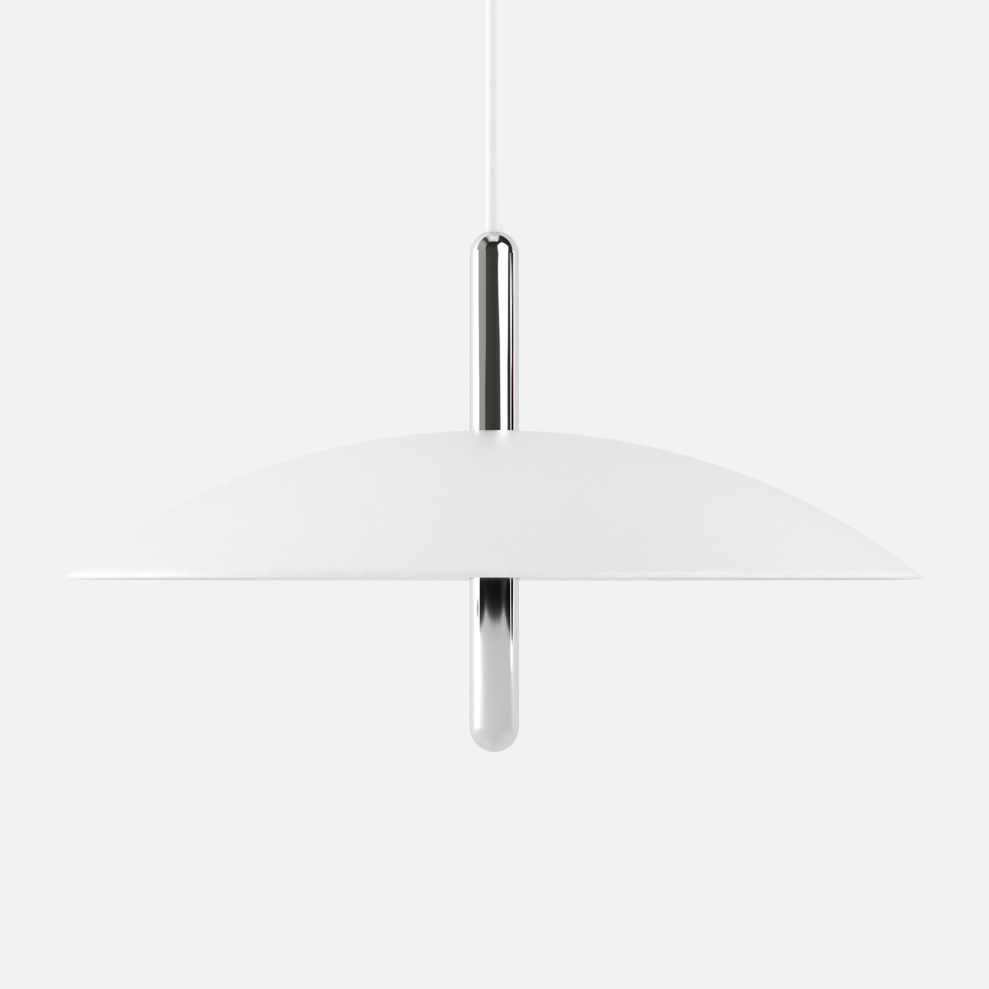 Signal Pendant Light — White & Nickel