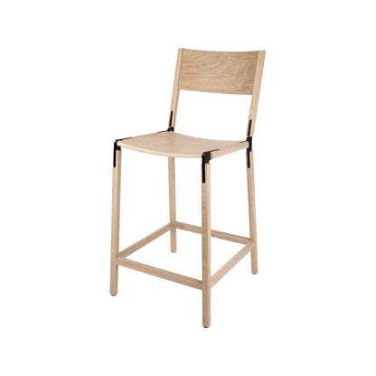 Backed Counter Stool — Linden — Wood
