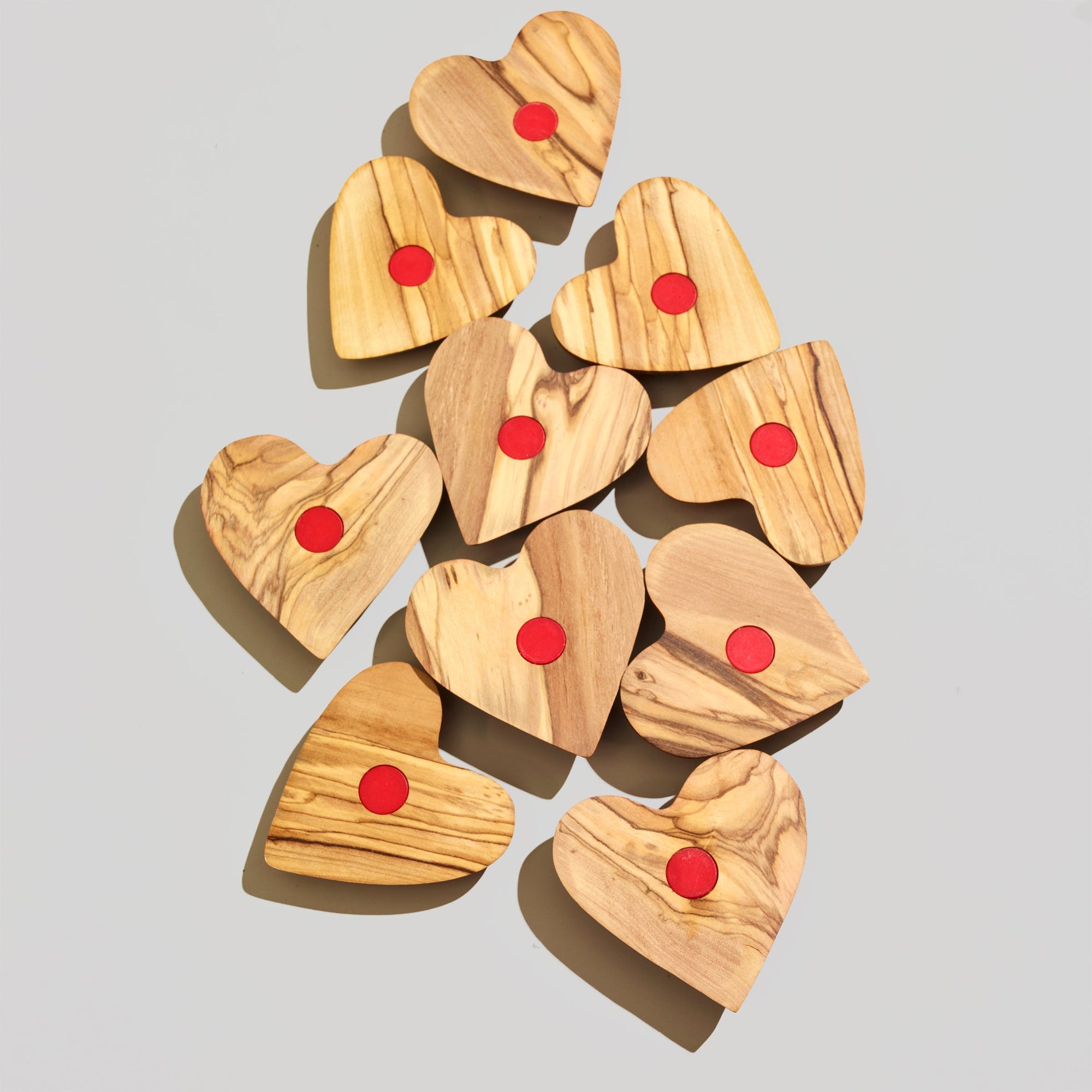 The Magnetic Olive Wood Heart