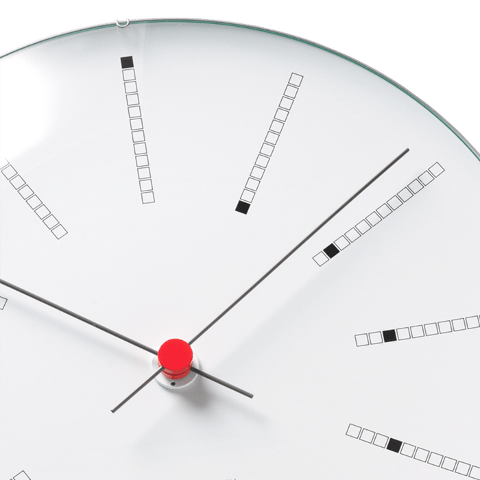 Arne Jacobsen Bankers Wall Clock — Medium White