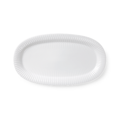 Hammershøi Oval Serving Dish — White 15.7"