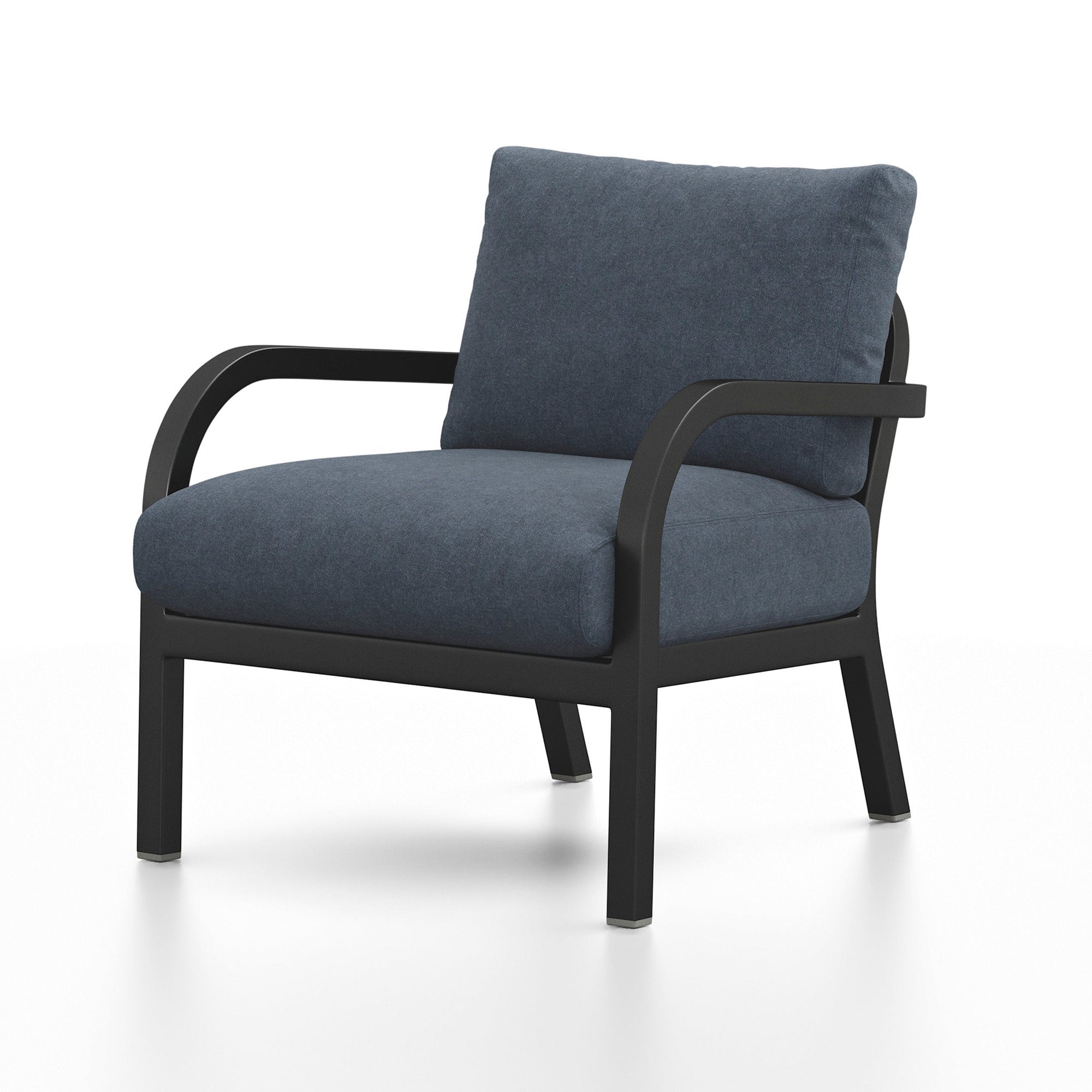 Navy Lounge Armchair