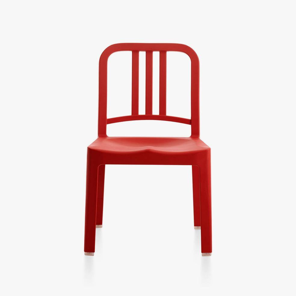 Navy Mini Chair 111 by Emeco in Recycled Plastic - Rarify Inc.